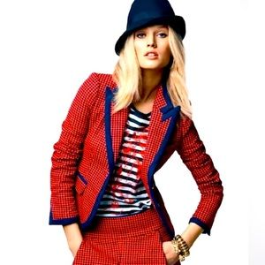 Juicy Couture Kensington Blazer red navy size xl